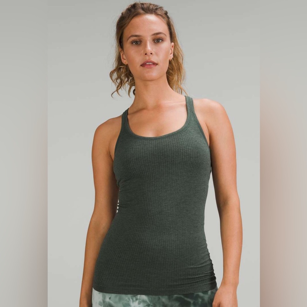 Lululemon Ebb To Street Tank Top - Smoked Spruce size 4